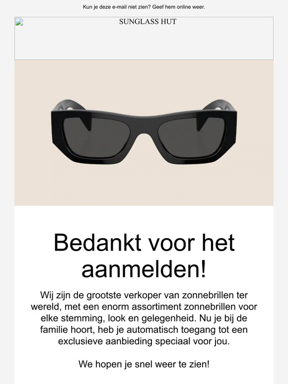 Welkom bij Sunglass Hut