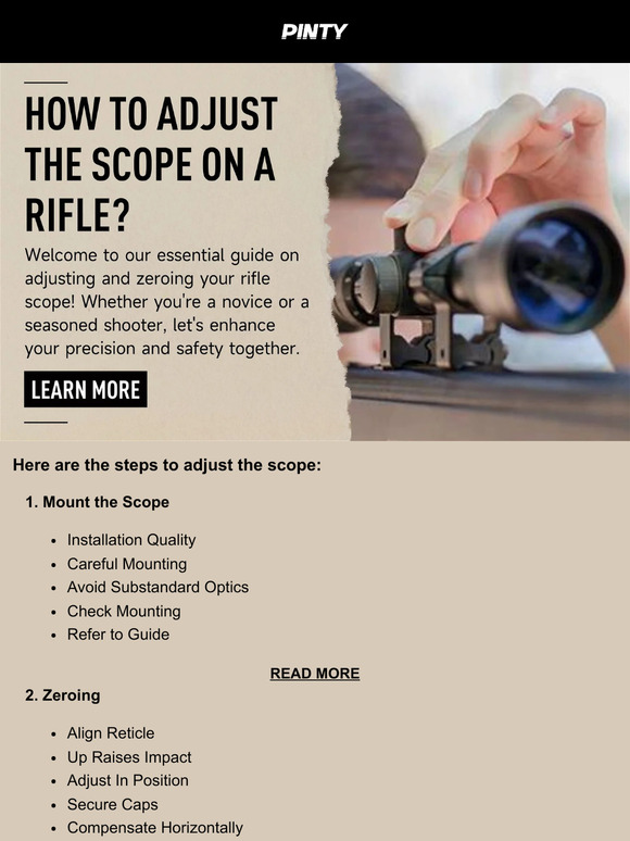 Pinty Scope 🔧 StepbyStep Guide to Zeroing Your Scope Milled