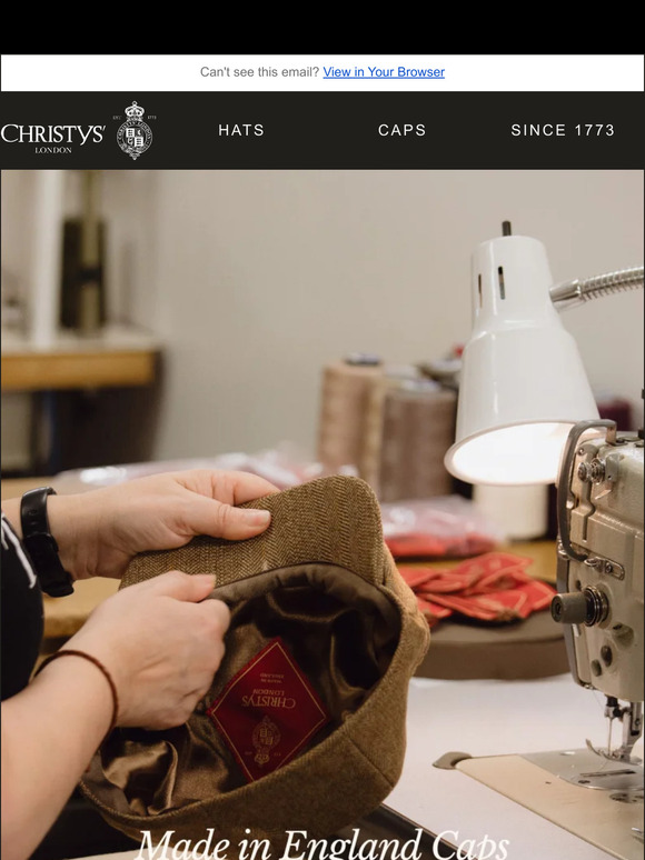 Christys' Made in England Cap Collection