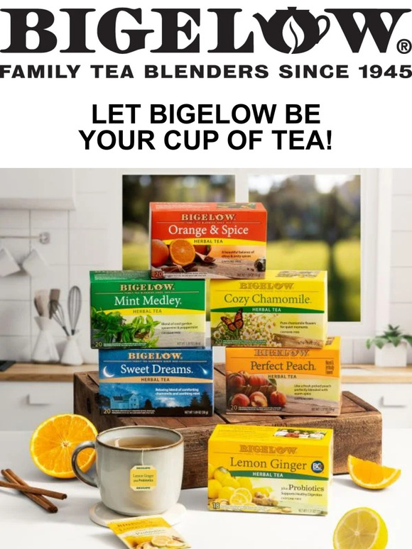 Bigelow Tea: 🌺 We have so many delicious caffeine-free herbal teas for ...