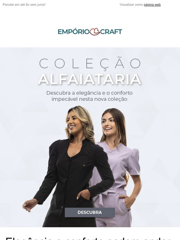 Novidade chegando: Coleção Alfaiataria na Empório Craft.