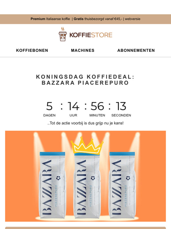 Koningsdag koffiedeal 👑
