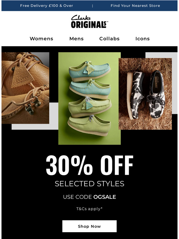 Clarks: Time is running out on your exclusive offer | Milled