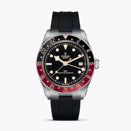 Tudor Black Bay 58 Men's Black Rubber Strap Watch