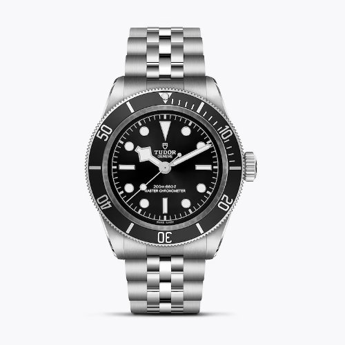 Tudor Black Bay GMT Men's Black Dial & Stainless Steel Bracelet Watch
