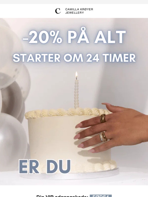 Fødselsdagen starter om 24 timer 🥳