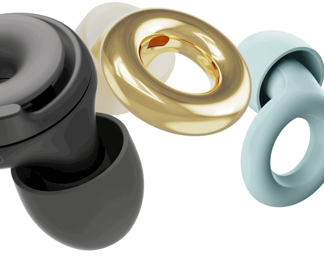 An image of Switch together with Experience and Quiet Loop Earplugs.