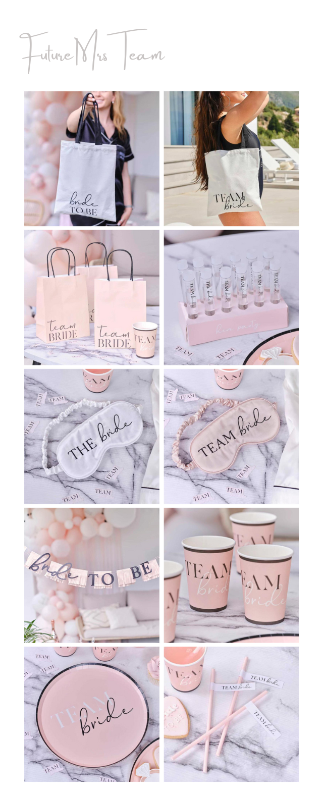 Future Mrs Team Hens Accessories and Decorations