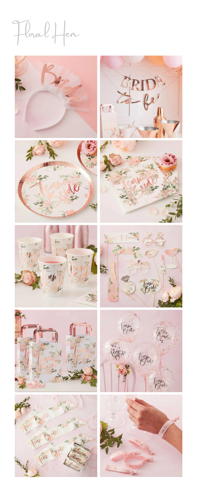Floral Hen Accessories and Decorations
