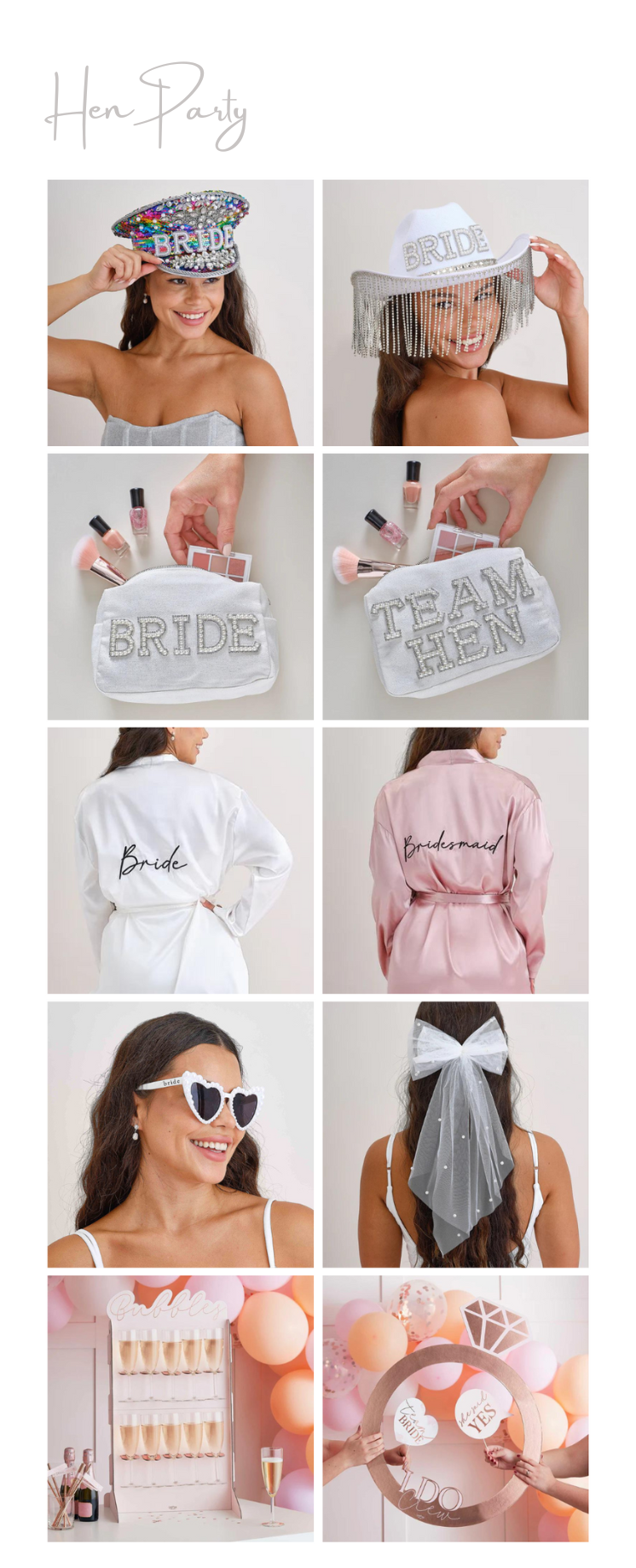 Hen Party Accessories and Decorations