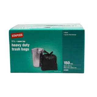 Staples Heavy-Duty Garbage Bags