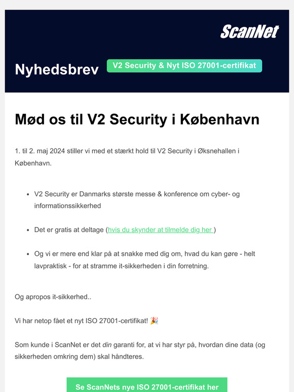 Mød os i København - og se vores nye ISO 27001-certifikat