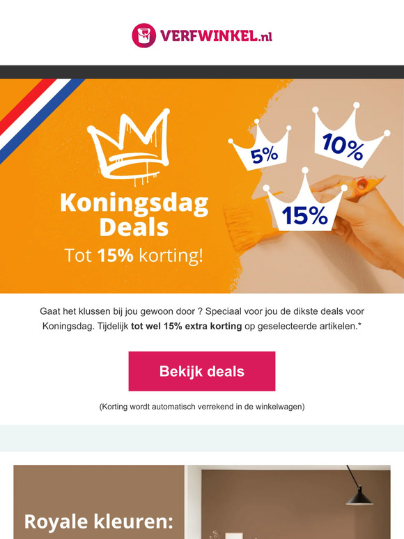 🧡 Koningsdag korting speciaal voor jou !