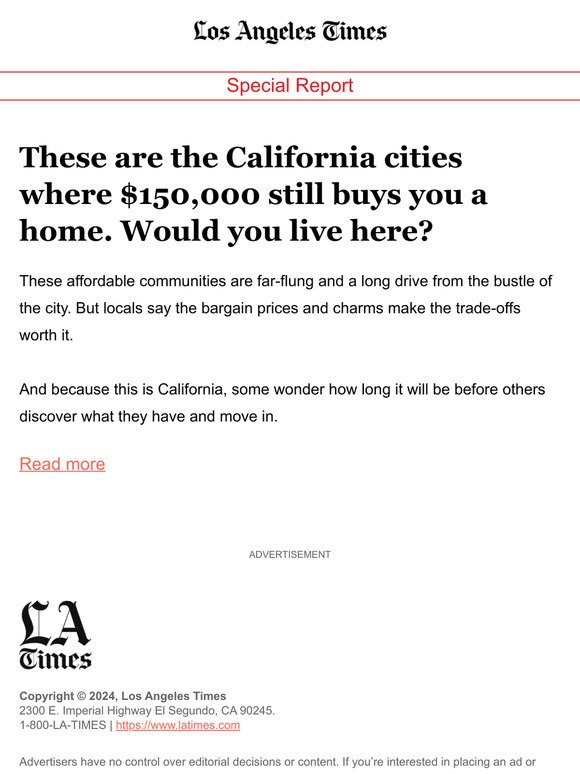 California cities where $150,000 buys you a home