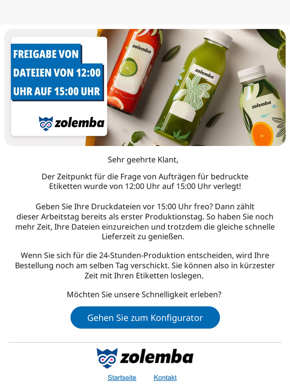 Die Uhrzeit wurde verschoben...