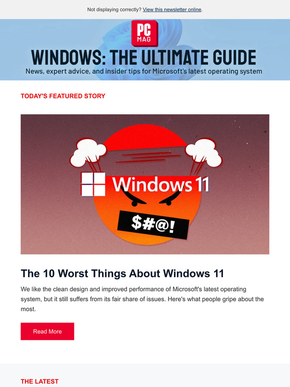 PCMag: The 10 Worst Things About Windows 11 | Microsoft Pushes Start ...