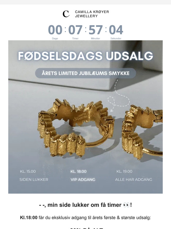 Siden lukker snart 👀 Er du klar?