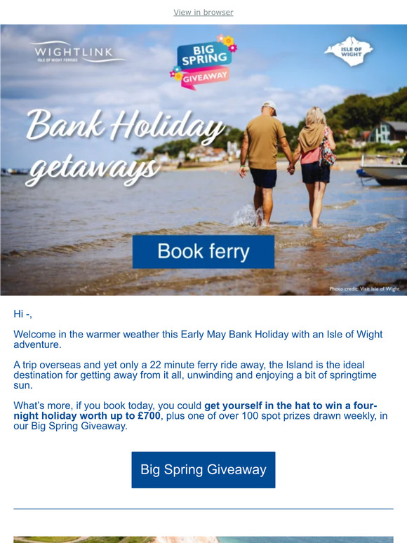 Make your May Bank Holiday memorable 😎