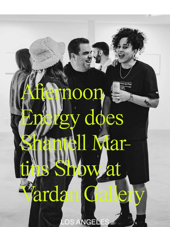 Afternoon Energy does artist Shantell Martin's Show