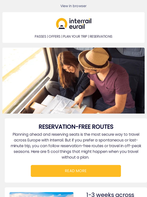How to travel without a plan 🚂