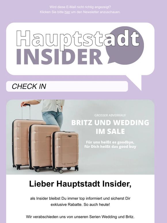 HAUPTSTADT INSIDER – Time to say goodbye 🥲