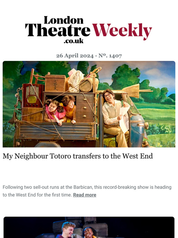 My Neighbour Totoro transfers to the West End