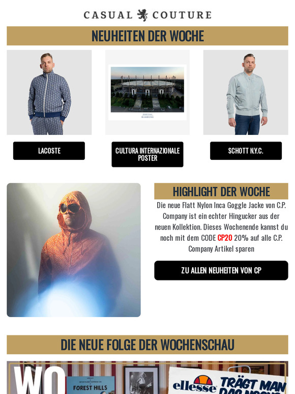 Nur noch dieses Wochenende 20% auf C.P. Company