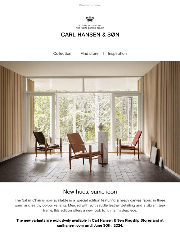 Discover the KK47000 Safari Chair by Kaare Klint in new hues