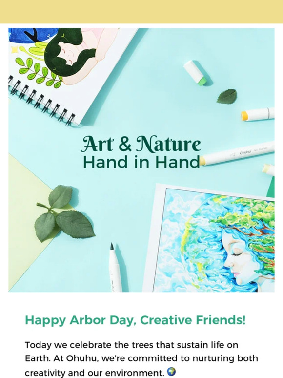 Ohuhu Art & Nature, Hand in Hand 🌴