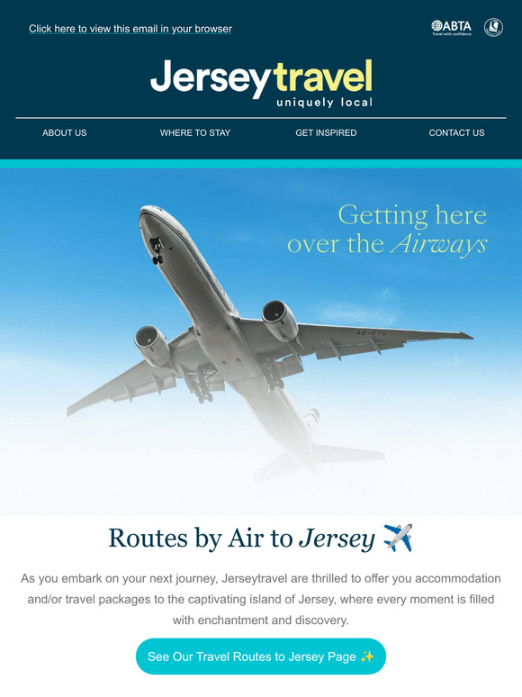Take to the skies! All you need to know about traveling by air to Jersey ✈️