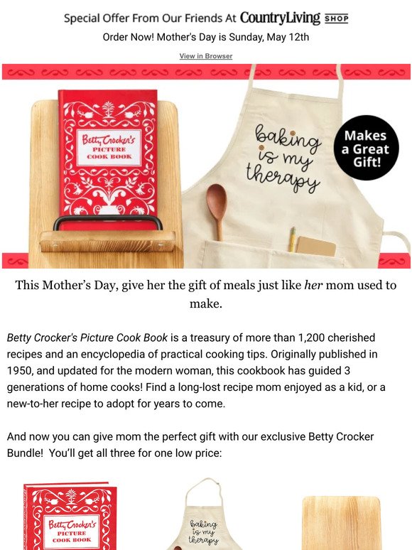 Perfect For Mother's Day – The Betty Crocker Bundle!