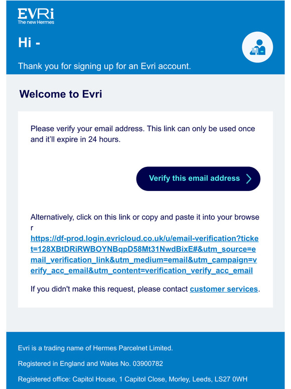 Verify your email address