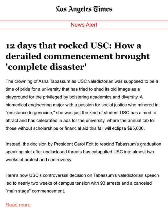 12 days that rocked USC: How a derailed commencement brought 'complete disaster'