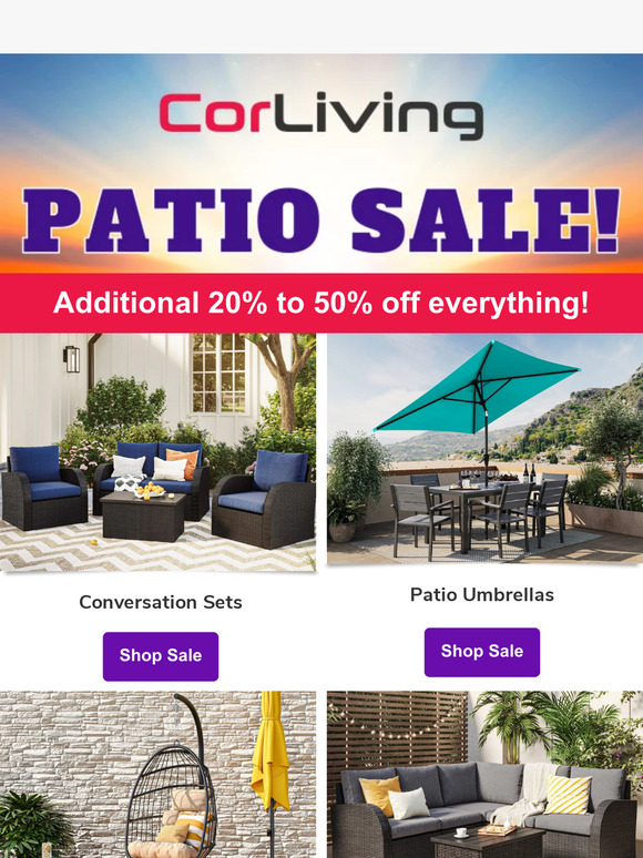 🚨 MASSIVE PATIO SALE! 🚨