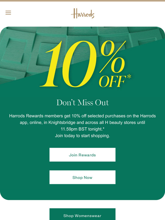 It’s your last chance to get 10% off*