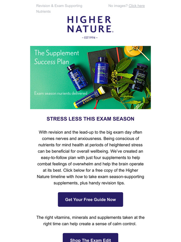Exam Season Supplements For Success