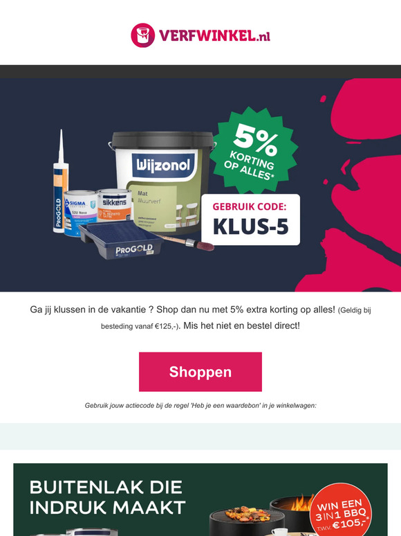 Speciaal voor jou: extra korting op alles!