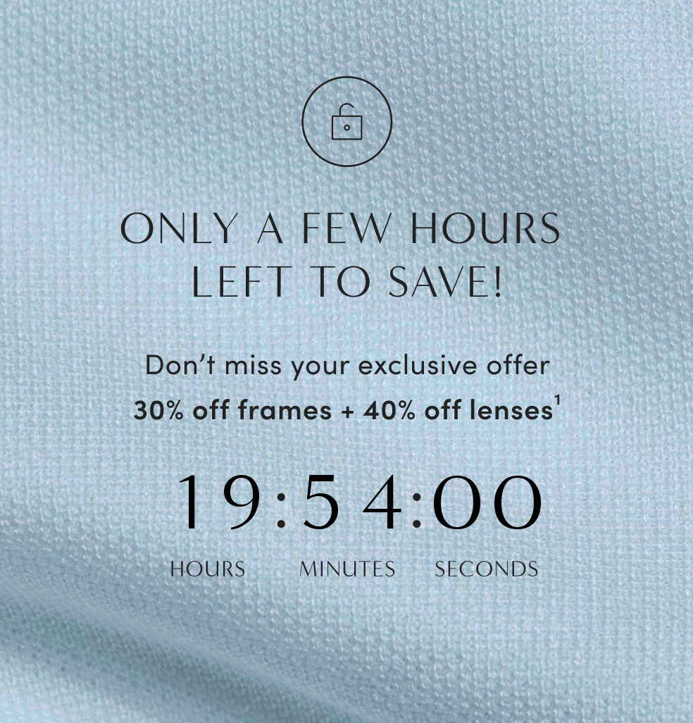 LensCrafters Only a few hours left to save! Milled
