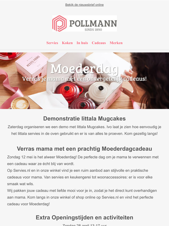 Koopzondag & Moederdag 12 mei 2024