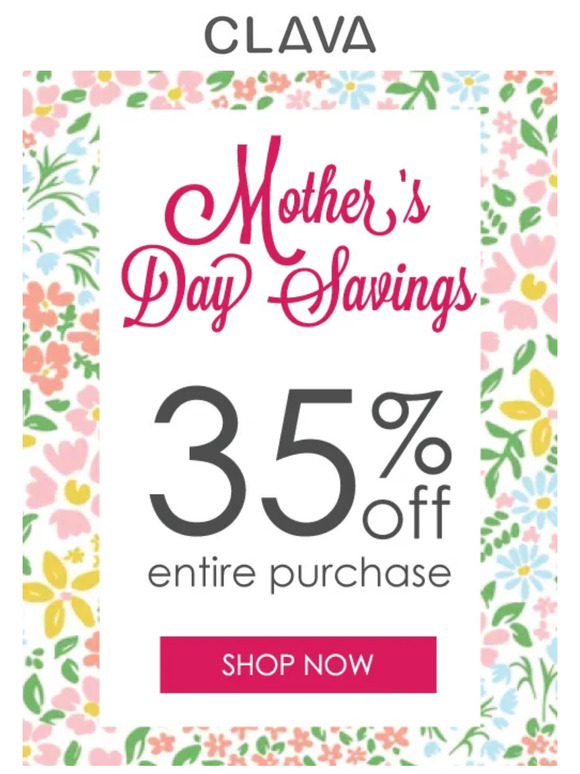 Mother's Day is nearly here! Make it sweeter with 35% off your purchase with code MOM35. Order by May 5th - even with personalization - for guaranteed ground delivery.