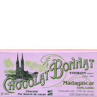 Bonnat, Madagascar 100% Criollo, 75% dark chocolate bar