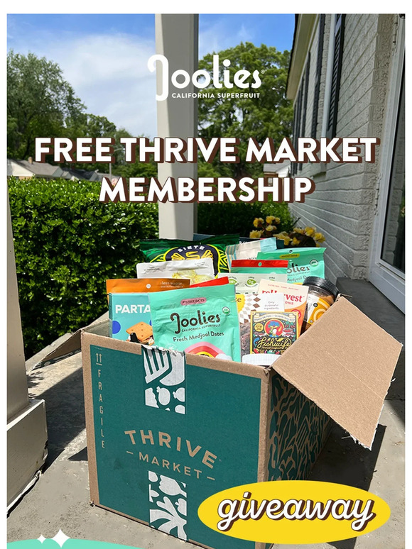 WIN A THRIVE MARKET MEMBERSHIP!!