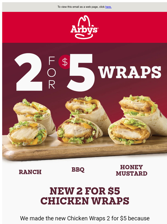Arby's New snackable Chicken Wraps at Arby's 🐔 Milled