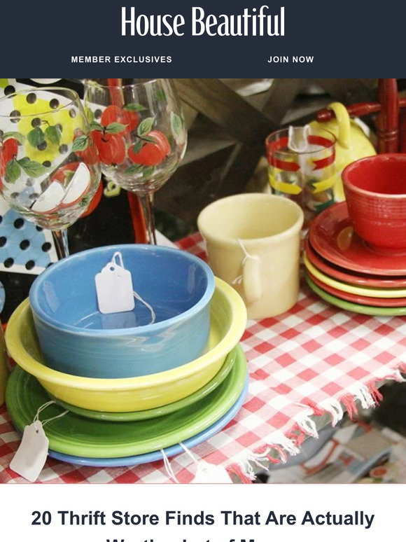 House Beautiful: 20 Thrift Store Finds That Are Actually Worth a Lot of ...