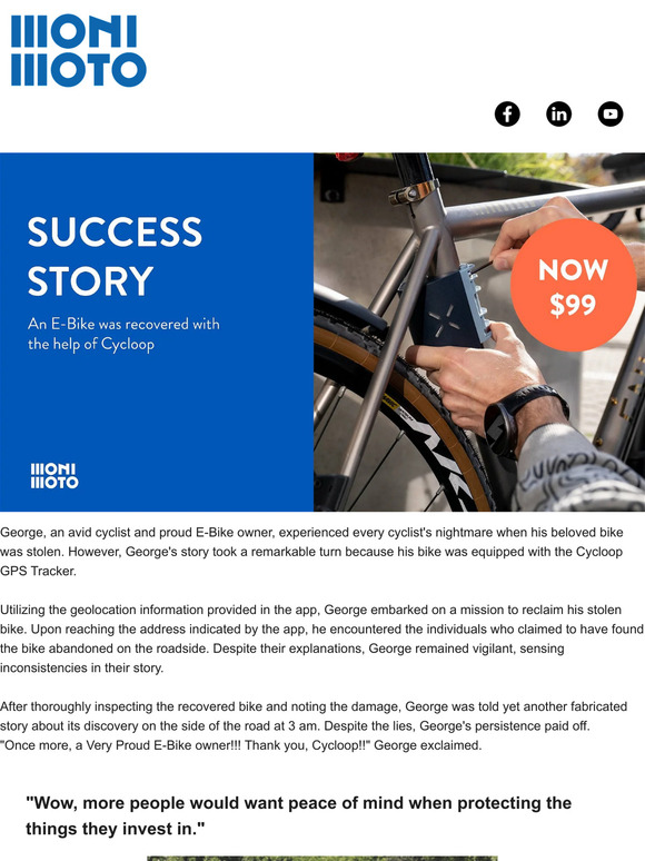 Success story: Cycloop helped recover stolen bike!