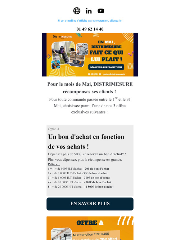 En Mai, Distrimesure fait ce qui lui plait