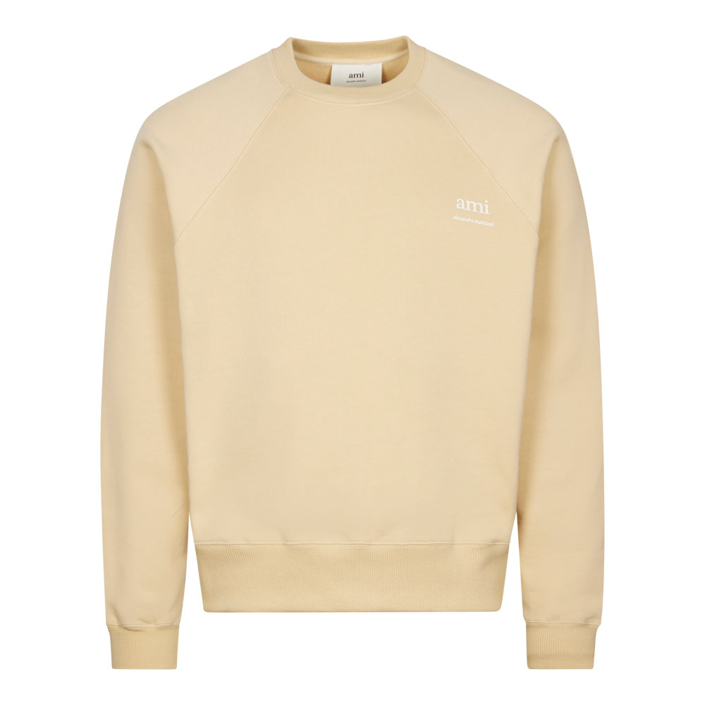 Image of Ami Paris Logo Sweatshirt - Cream
