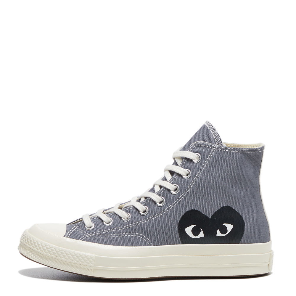 Image of Comme des Garcons PLAY x Converse Chuck Taylor 70’s High Top - Grey / Black