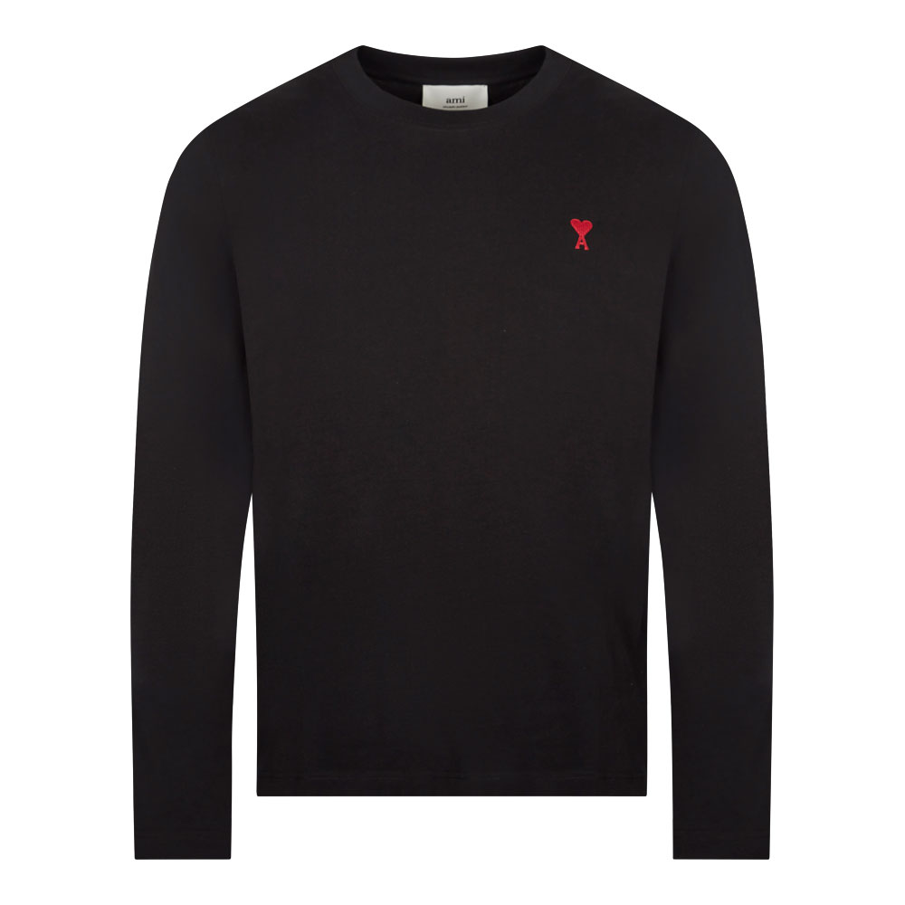Image of Ami Paris Long Sleeve ADC T-Shirt - Black