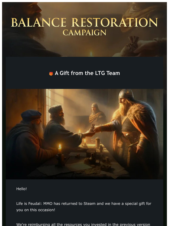 🏰 Game's Back: LiF Coins Added to Your Account!